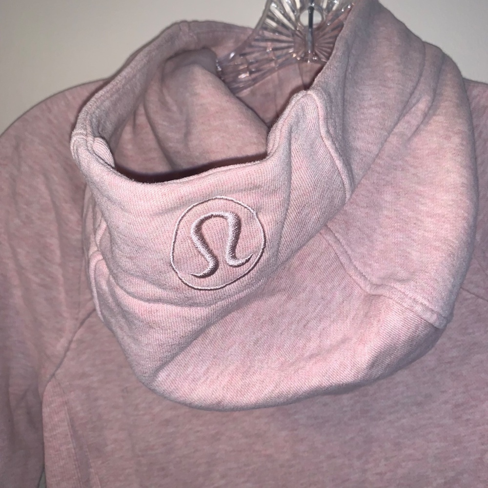 Lululemon Scuba Hoodie Light Cotton Fleece Heathered Space Dyed Vintage Mauve 2 - Picture 11 of 14
